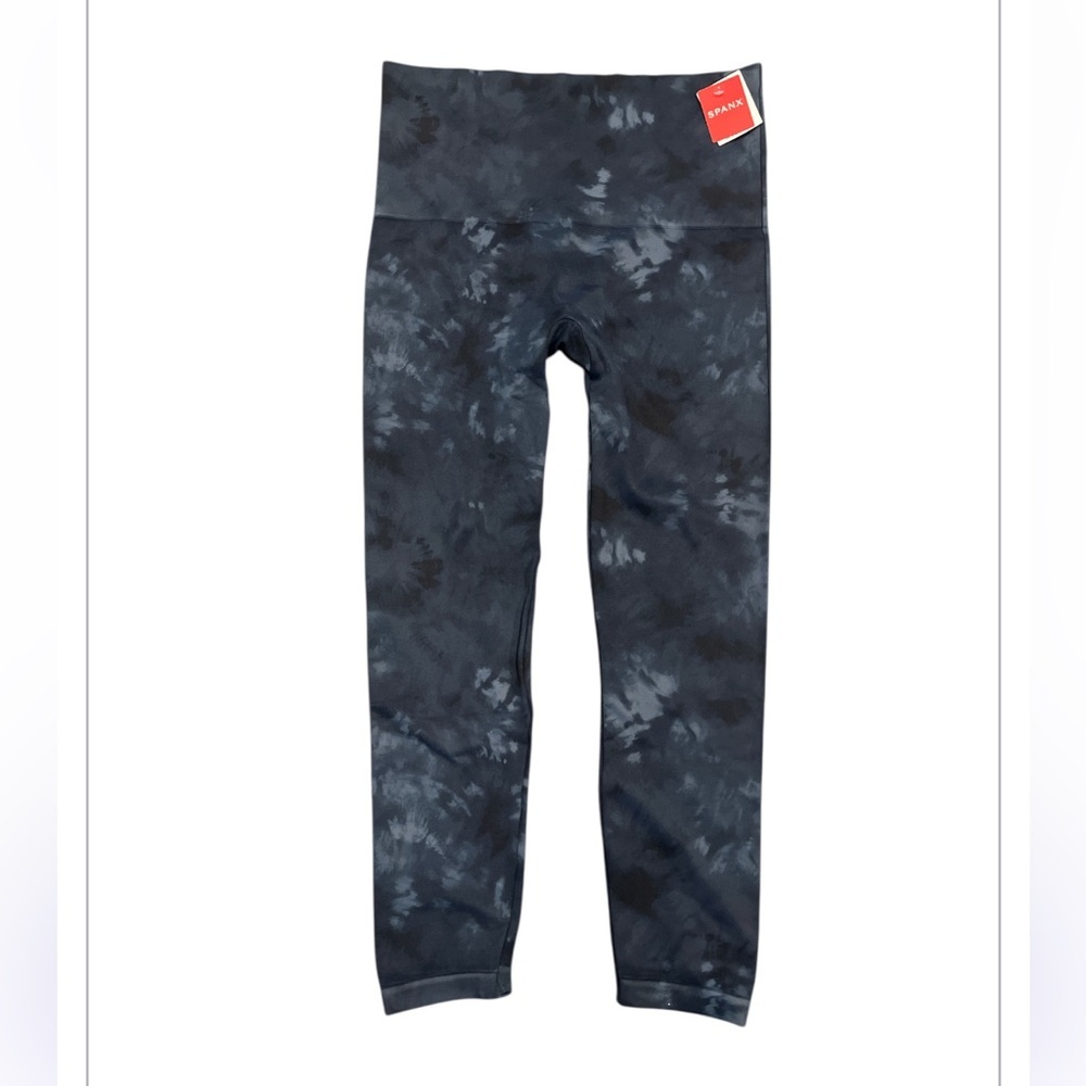 New SPANX Look at Me Now Seamless 3X 26-28 Deep Blue Tie-Dye Legging